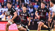 Théo Ntamack avec le Stade Toulousain, à Toulouse le 1er mars 2025