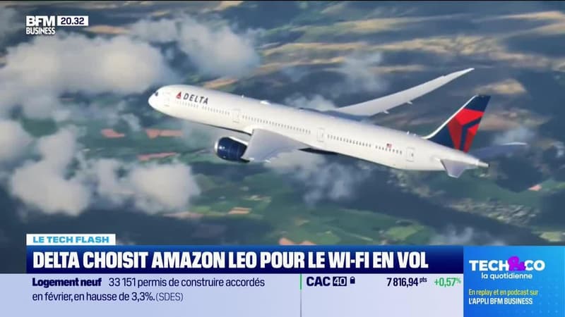 Le Tech Flash : Delta choisit Amazon Leo pour le Wi-Fi en vol, par Léa Benaim - 31/03