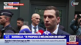Jordan Bardella souhaite débattre "projet contre projet" avec Jean-Luc Mélenchon