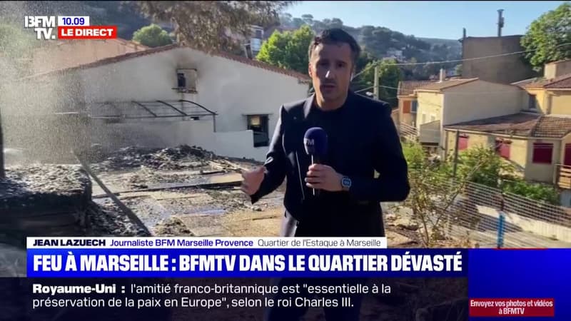 Incendie à Marseille: le quartier de l'Estaque dévasté par les flammes