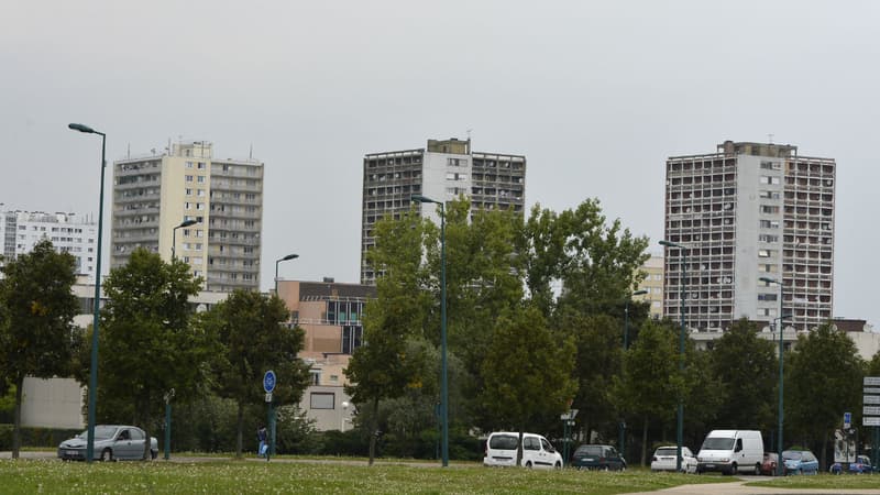 Quartier du Val-Fourré à Mantes-la-Jolie, dans les Yvelines.