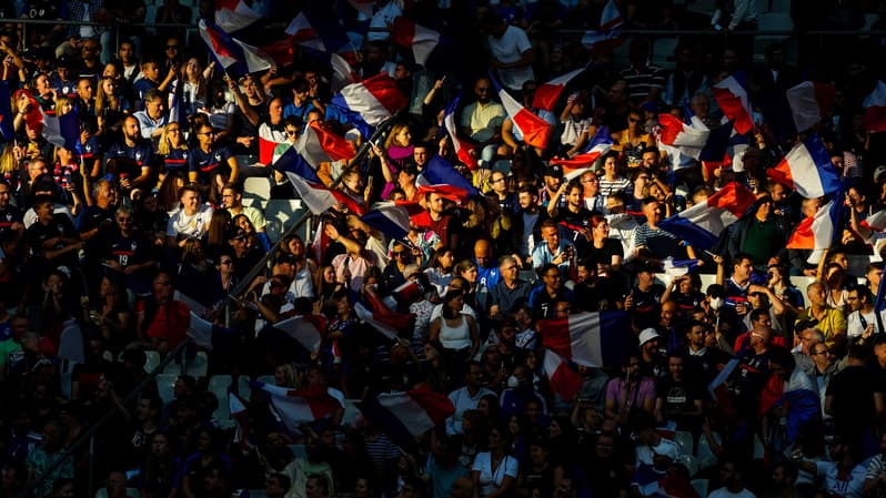 Les supporters français lors de France-Croatie.