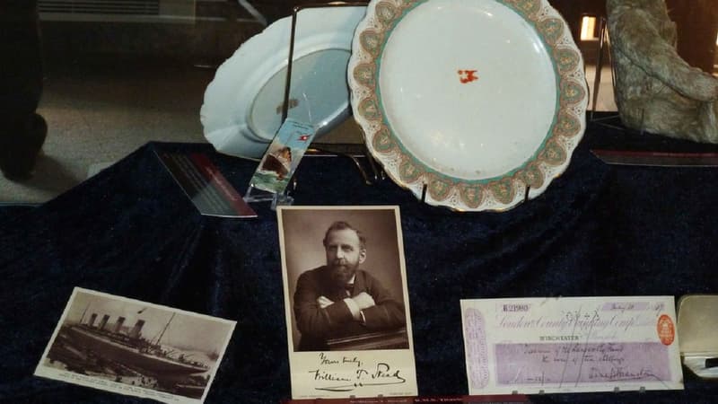 Des reliques issues de l'épave du Titanic, photographiées en 2010.