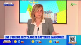 Agnès Pannier-Runacher inaugure une usine de recyclage de batteries dans le Pas-de-Calais