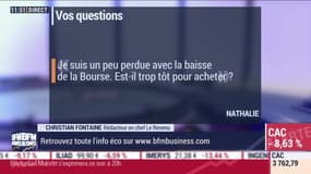 Les questions: Est-il trop tôt pour faire ses achats malgré la baisse de la Bourse ? - 16/03