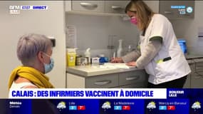 Calais: un collectif d'infirmiers libéraux vaccine à domicile contre le Covid-19