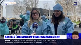 Marseille: une cinquantaine d'étudiants manifestent devant les locaux de l'ARS