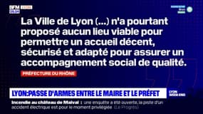 Hébergement d'urgence: passe d'armes entre Grégory Doucet et le préfet du Rhône