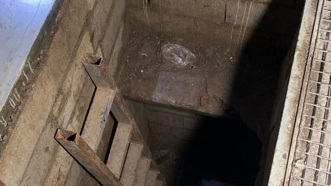 Le tunnel découvert entre le Maroc et l’enclave espagnole de Ceuta, le 189 février 2025 