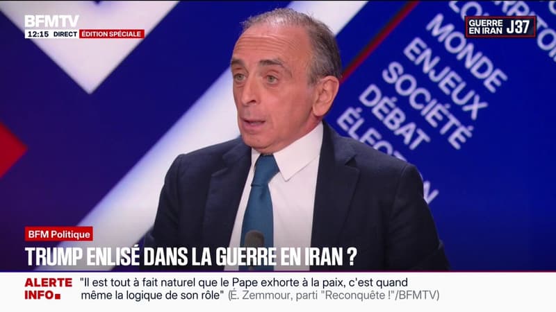 Guerre au Moyen-Orient: "Je ne crois pas à ce qu'on appelle le droit international", affirme Éric Zemmour