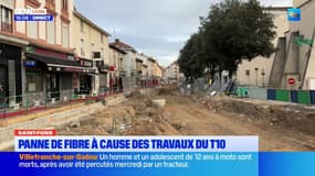 Saint-Fons : Panne de fibre à cause des travaux du T10
