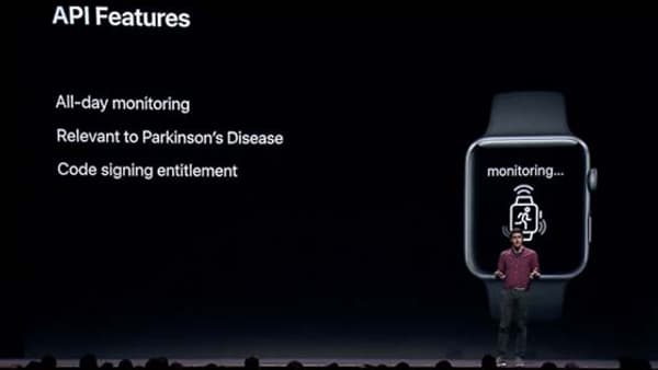 Le suivi des symptômes de Parkinson sera intégré à WatchOS 5.