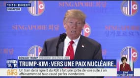 Sommet de Singapour : "Nous avons appris à nous connaître. Nous sommes prêts à écrire un nouveau chapitre entre nos nations", déclare Trump après sa rencontre avec Kim Jong-un
