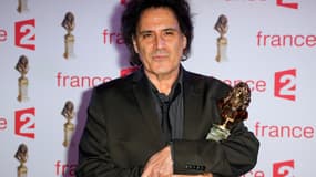 Eric Assous après avoir reçu le Molière de l'auteur francophone en 2015