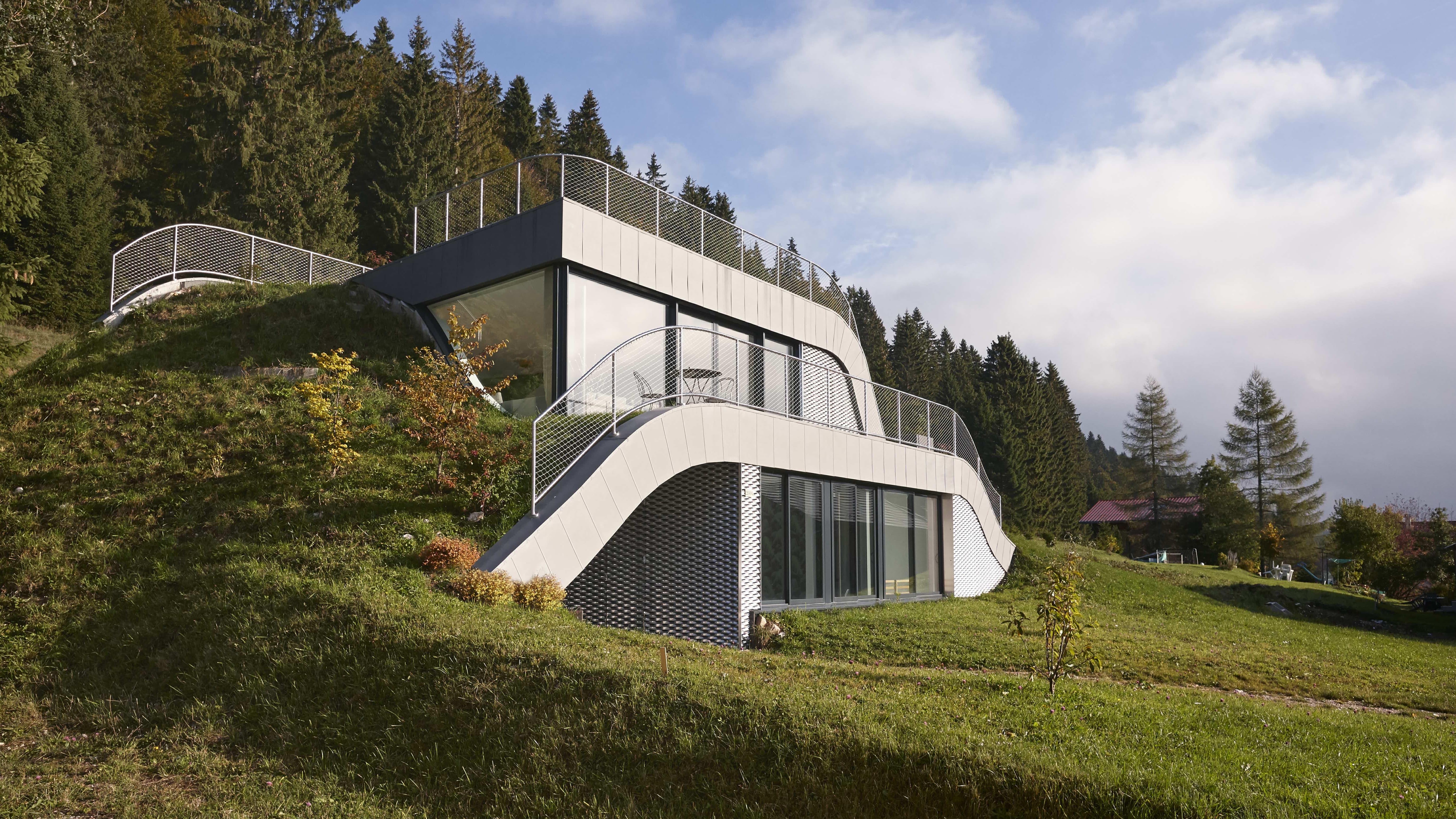 Строительство на холмах. Даниэль Шиндлер Архитектор проекты в Швейцарии. Архитектор Ленберг-холм Голландия.