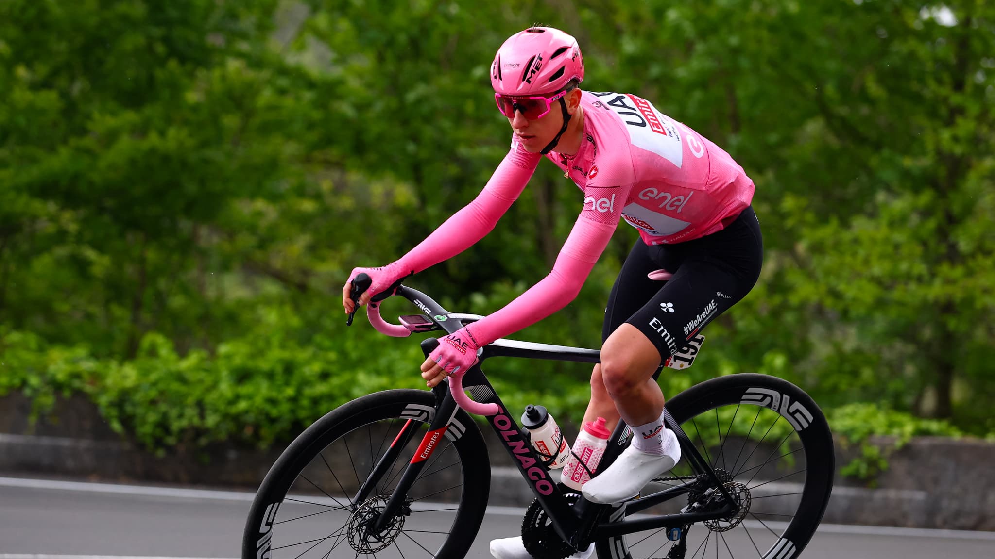 Tadej Pogacar lors de la 4e étape du Giro, le 7 mai 2024.