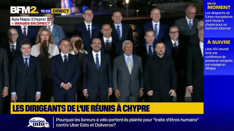 Ukraine, Moyen-Orient: les dirigeants européens réunis à Chypre, en présence de Volodymyr Zelensky