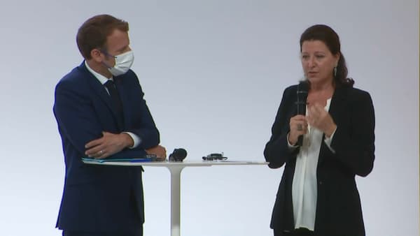 Emmanuel Macron et Agnès Buzyn à Lyon. Emmanuel Macron et Agnès Buzyn à Lyon.