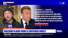 Marseille: Emmanuel Macron plaide pour le suffrage direct pour les élections municipales