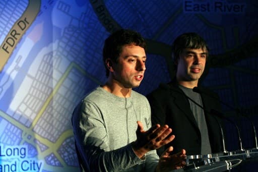 Larry Page and Sergey Brin in 2008