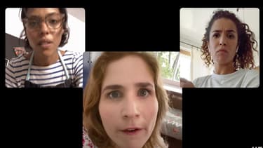 Zita Hanrot, Joséphine Draï et Sabrina Ouazani, les trois actrices de "Plan Coeur"