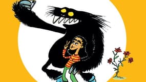Détail de la couverture du livre "La belle et la bête", illustré par Jul, annulé par l'Éducation nationale