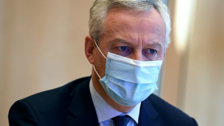 Le ministre de l'Economie  Bruno Le Maire le 20 novembre 2020 à Paris