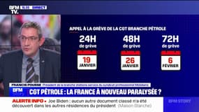 "On en a marre de subir": Francis Pousse (Mobilians) espère que "la grève ne sera pas trop suivie" dans le secteur du pétrole