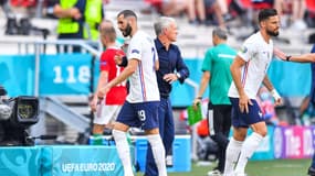 Karim Benzema remplacé par Olivier Giroud lors de Hongrie-France