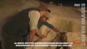 Un sarcophage égyptien de plus de 2.500 ans ouvert en direct à la télévision