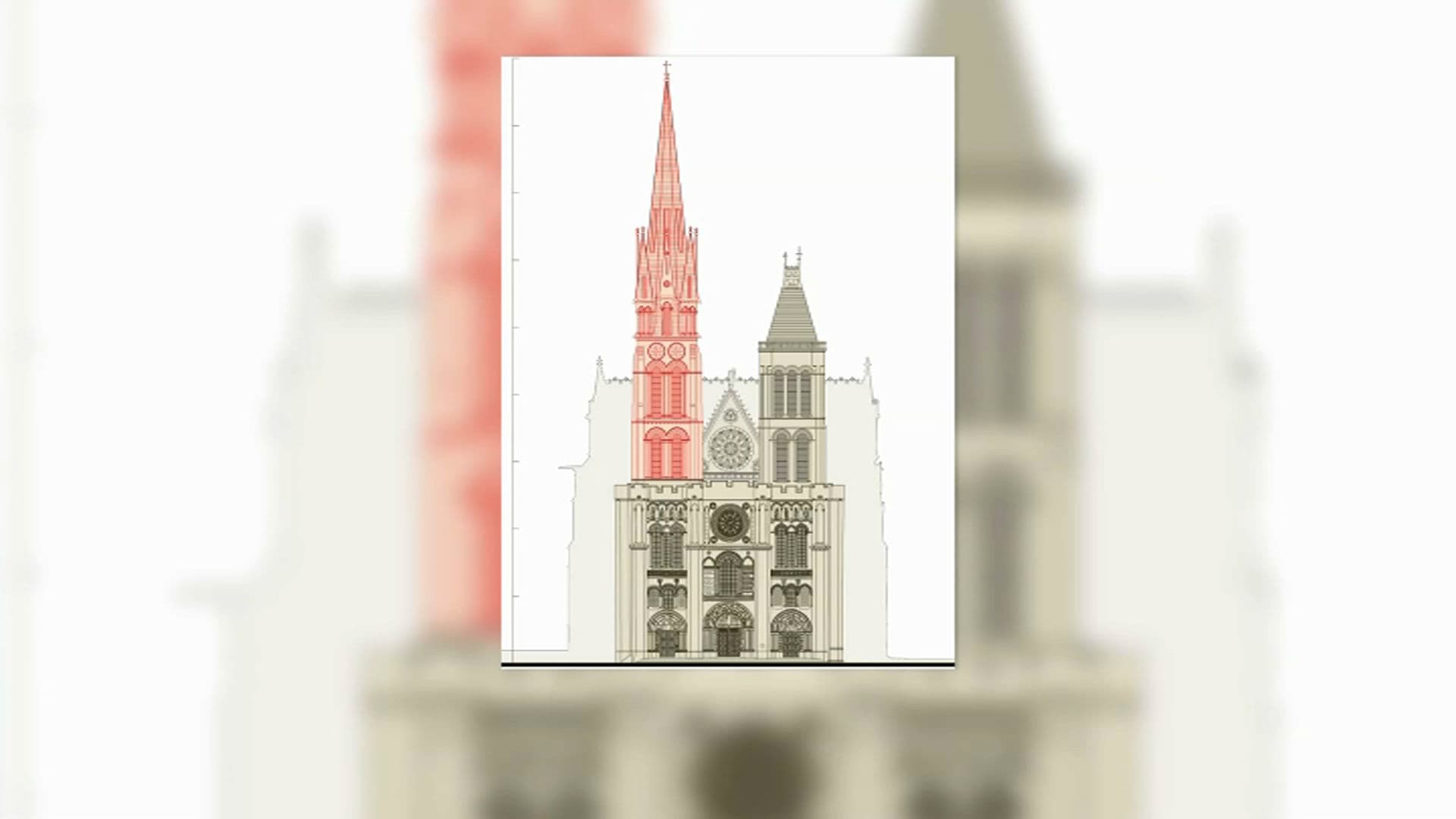 La flèche de la basilique Saint-Denis a été déconstruite il y a 170 ans. La flèche de la basilique Saint-Denis a été déconstruite il y a 170 ans.