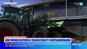 La mobilisation des agriculteurs monte en grade du côté de Tarascon et de Châteaurenard