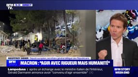 Lampedusa: "Ces personnes doivent être reconduites dans leurs pays d'origine. Si elles souhaitent venir s'installer en Europe, elles doivent demander l'asile politique", estime Geoffroy Didier (LR)