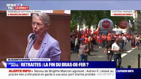 Retraites: la proposition de loi déposée par le groupe Liot "est inconstitutionnelle", affirme Élisabeth Borne 