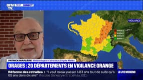 Orages: 20 départements en vigilance orange