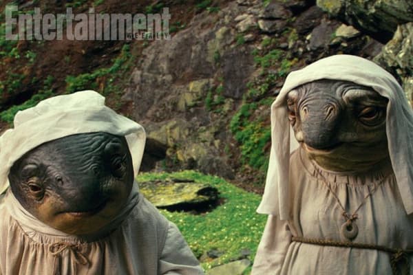 Les Caretakers sur l'île d'Ahch-To dans "Star Wars VIII: les Derniers Jedi"