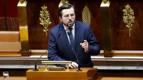 Le député socialiste Philippe Brun à l'Assemblée nationale le 21 octobre 2024 