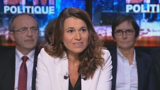 La ministre de la Culture Aurélie Filippetti sur le plateau de BFM Politique ce dimanche 12 janvier