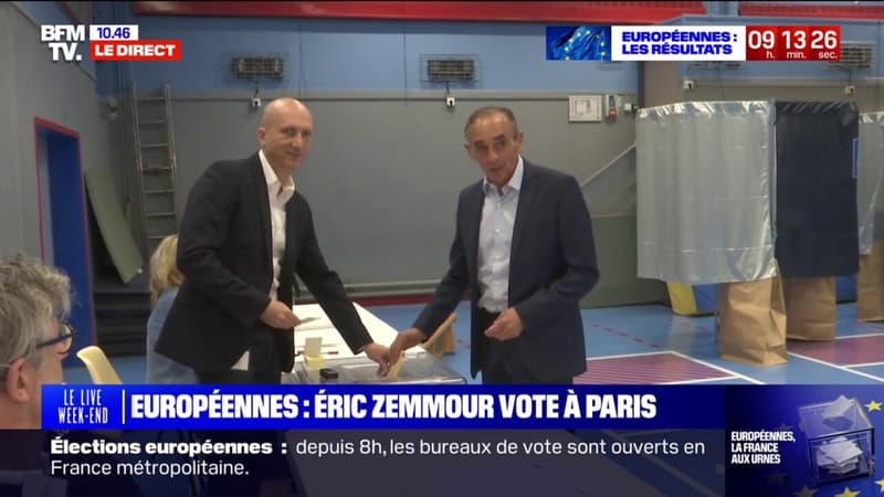 Élections européennes: Éric Zemmour a voté à Paris