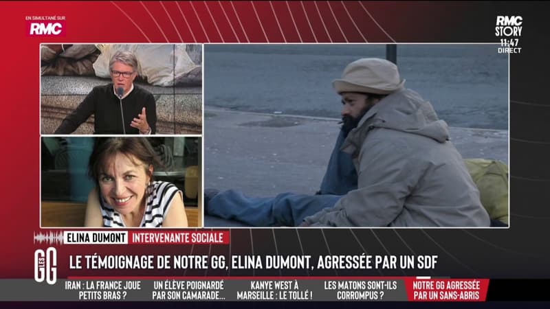 "Des bosses et des bleus": le témoignage dans les GG d'Elina Dumont, agressée par un sans-abri