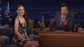 Natalie Portman sur le plateau de Jimmy Fallon, le 15 juillet 2024