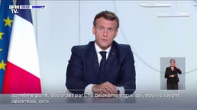 Emmanuel Macron: "Comme tous nos voisins, nous sommes submergés par l'accélération soudaine de l'épidémie"