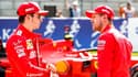 Charles Leclerc et Sebastian Vettel