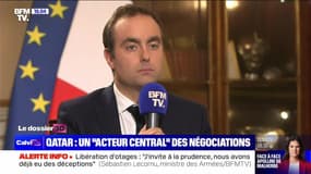 Otages du Hamas : "Beaucoup d'espérance... Mais prudence", indique le ministre des Armées, Sébastien Lecornu - 21/11