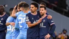 Marquinhos et Lionel Messi