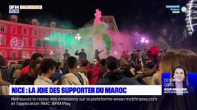 Côte d'Azur: la joie des supporters du Maroc, qualifié en demi-finales de la Coupe du monde