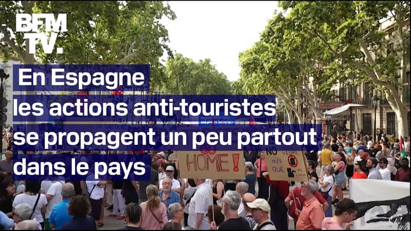 En Espagne, les actions anti-touristes se propagent un peu partout dans le pays