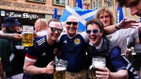 Des supporters écossais à l'occasion de l'Euro, à Munich le 13 juin 2024