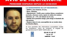 Cet homme est recherché depuis le 5 août, il pourrait se rendre dans les Hautes-Alpes
