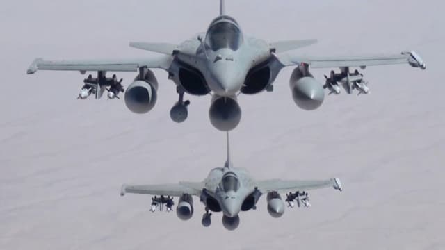 Rafales français. (illustration)